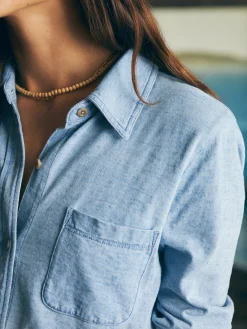 Women Faherty Brand Shirts & Tops*Sunwashed Knit Shirt -