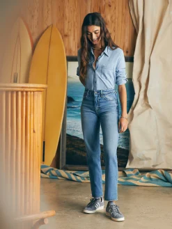 Women Faherty Brand Shirts & Tops*Sunwashed Knit Shirt -