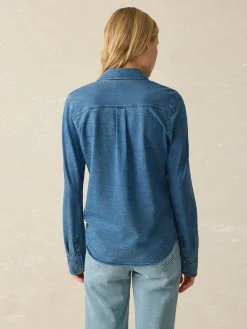 Women Faherty Brand Shirts & Tops*Sunwashed Knit Shirt -