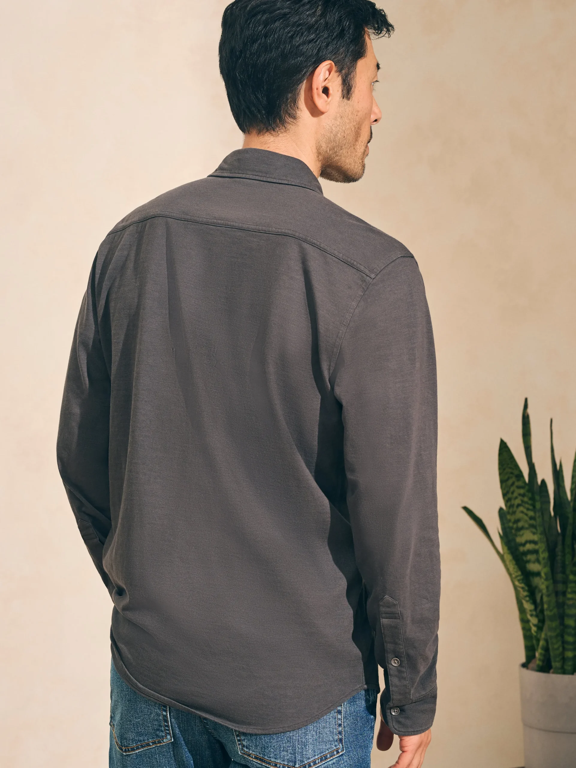 Faherty Brand Shirts*Sunwashed Knit Shirt (Single Pocket) -
