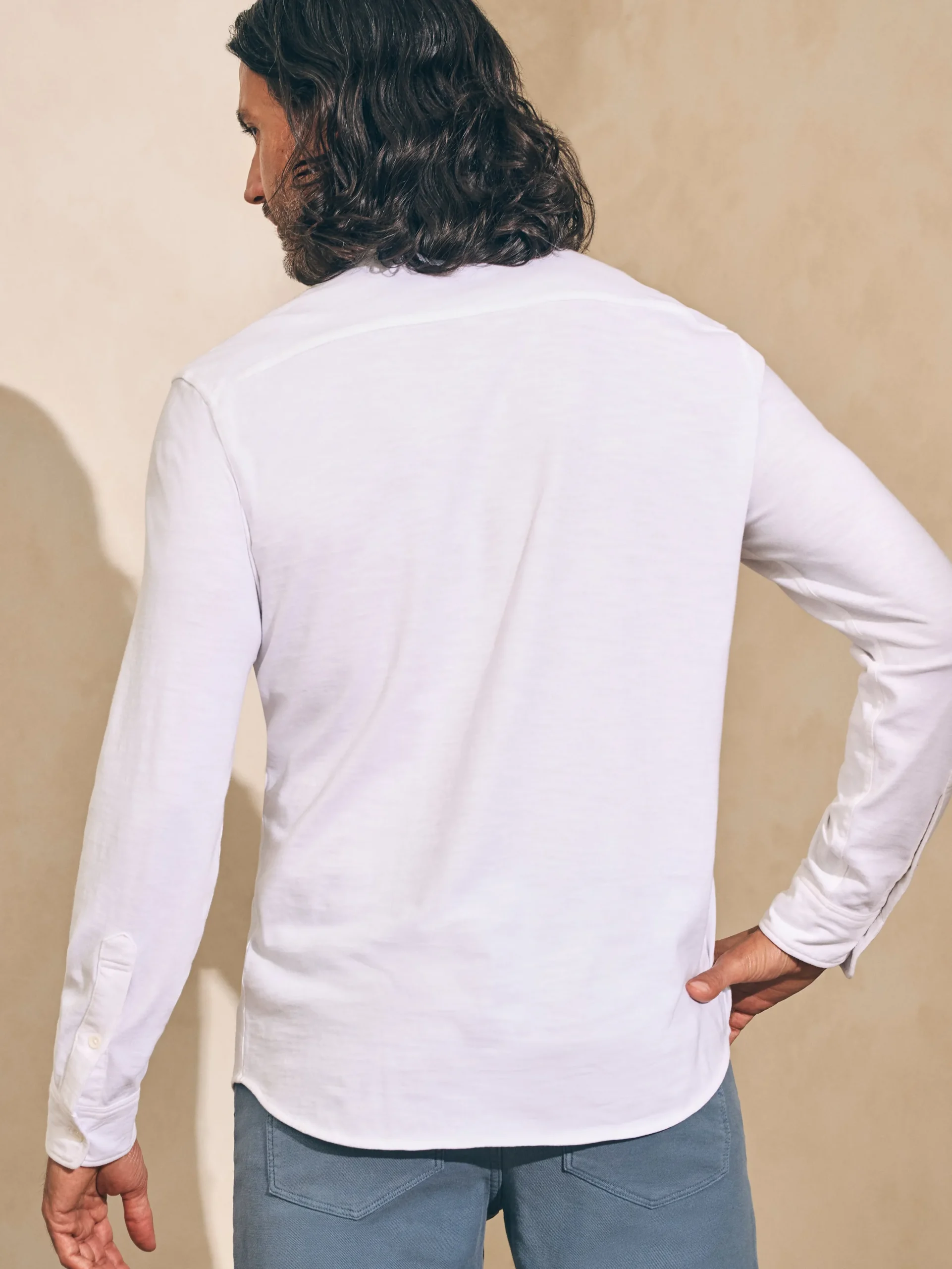 Faherty Brand Shirts*Sunwashed Knit Shirt (Single Pocket) -
