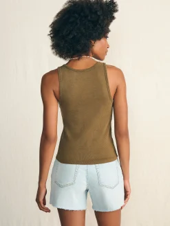 Women Faherty Brand T-Shirts*Sunwashed Rib Tank -