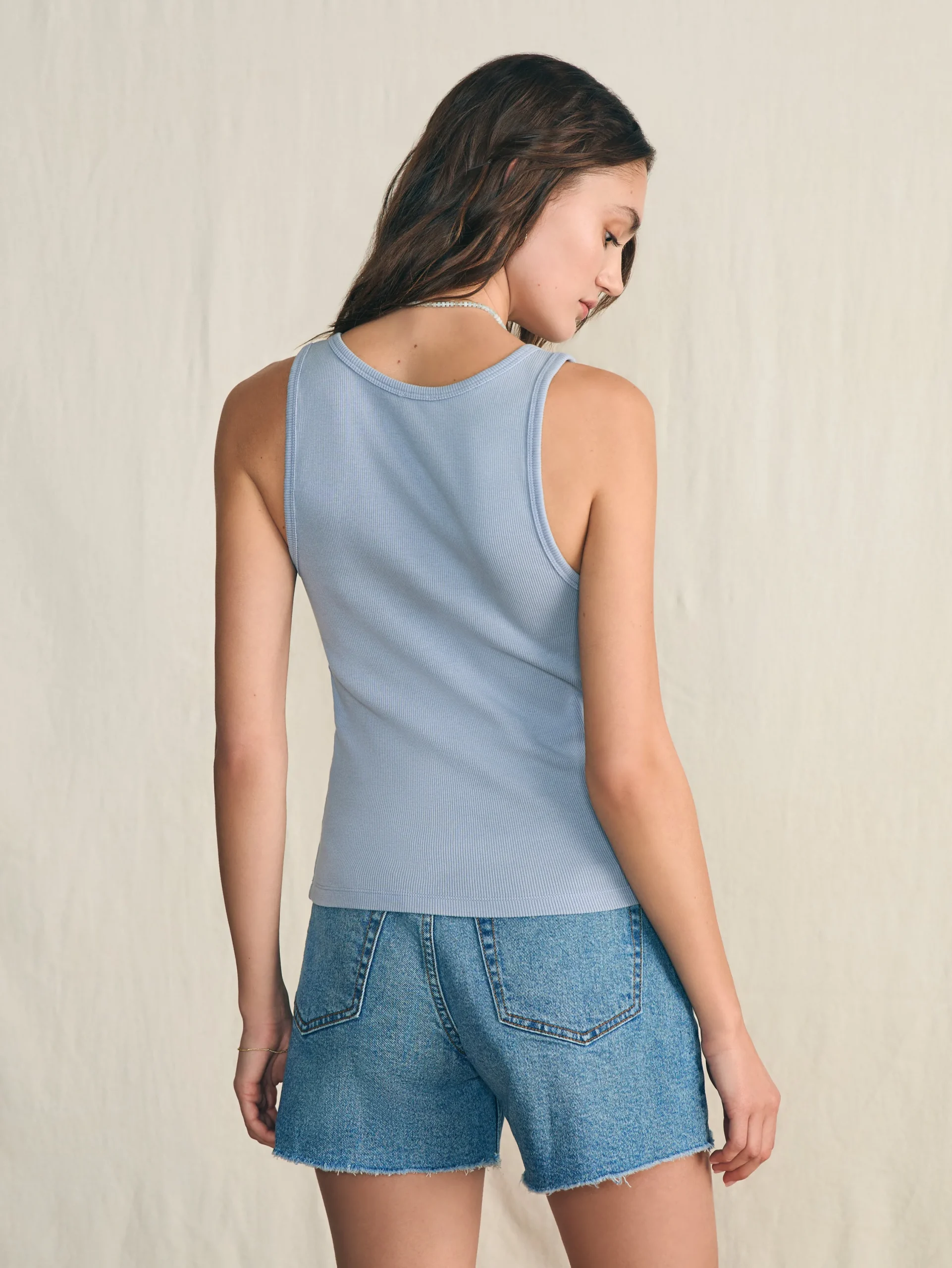 Women Faherty Brand T-Shirts*Sunwashed Rib Tank -
