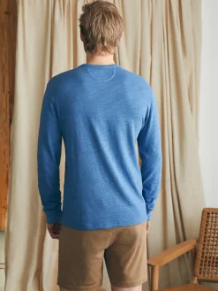 Faherty Brand T-Shirts & Henleys|Lounge*Sunwashed Slub Crew -