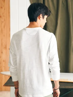 Faherty Brand T-Shirts & Henleys|Lounge*Sunwashed Slub Crew -