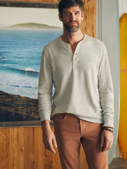 Faherty Brand T-Shirts & Henleys*Sunwashed Slub Henley -
