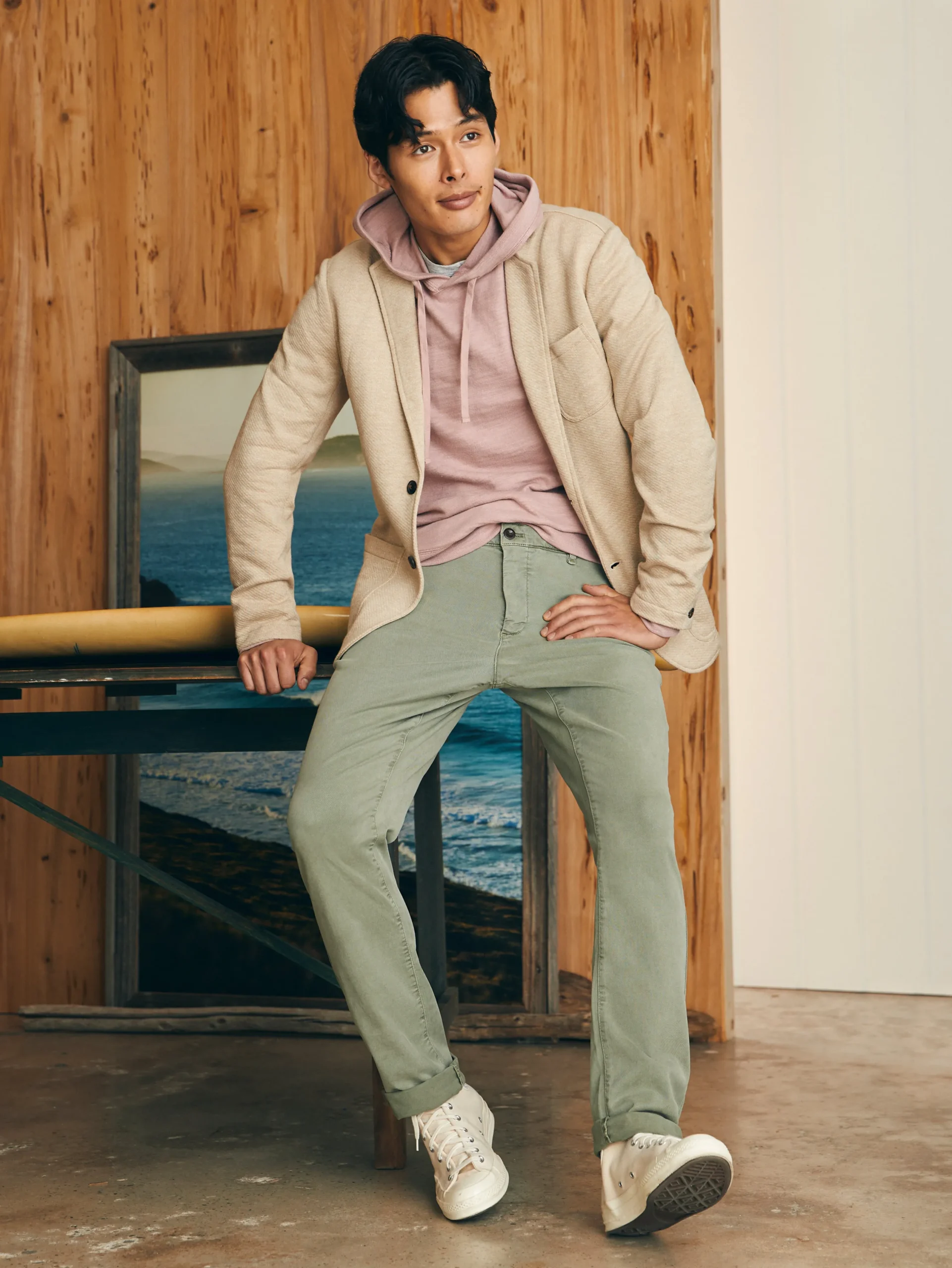 Faherty Brand Hoodies & Sweatshirts|Lounge*Sunwashed Slub Hoodie -