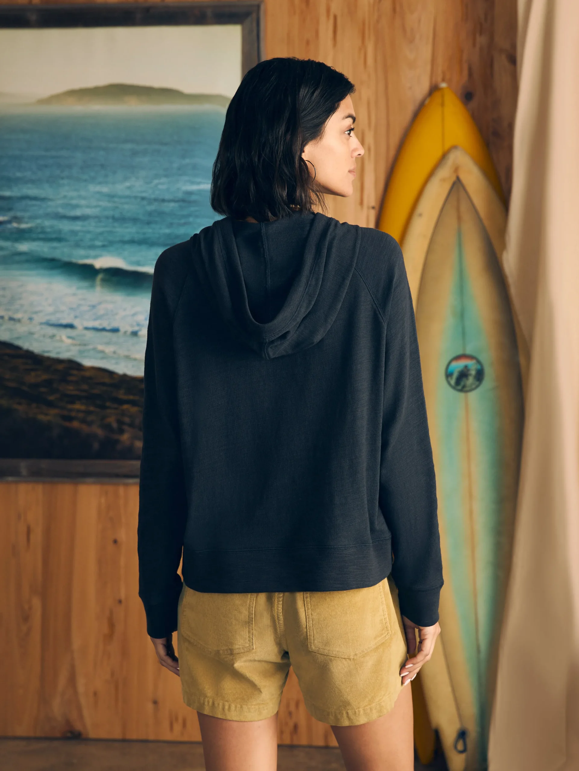 Women Faherty Brand Hoodies & Sweatshirts*Sunwashed Slub Hoodie -