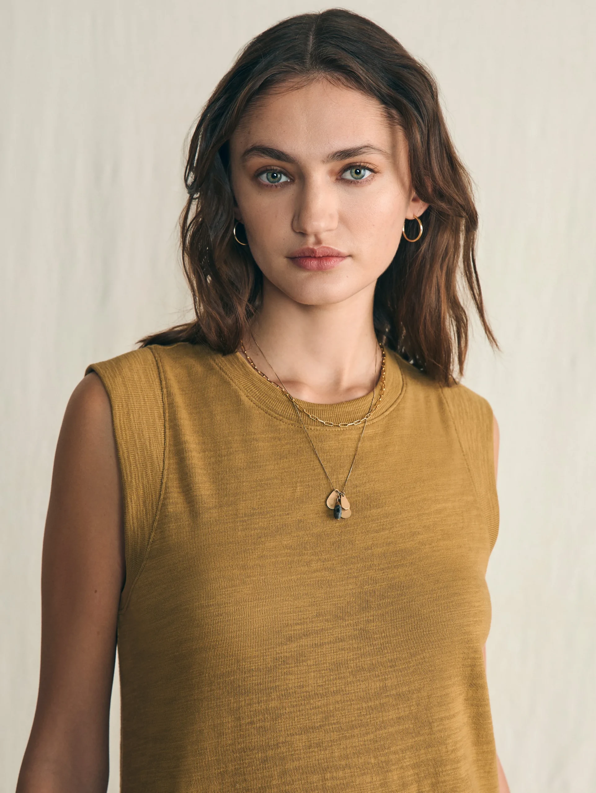 Women Faherty Brand Dresses*Sunwashed Slub Muscle Dress -
