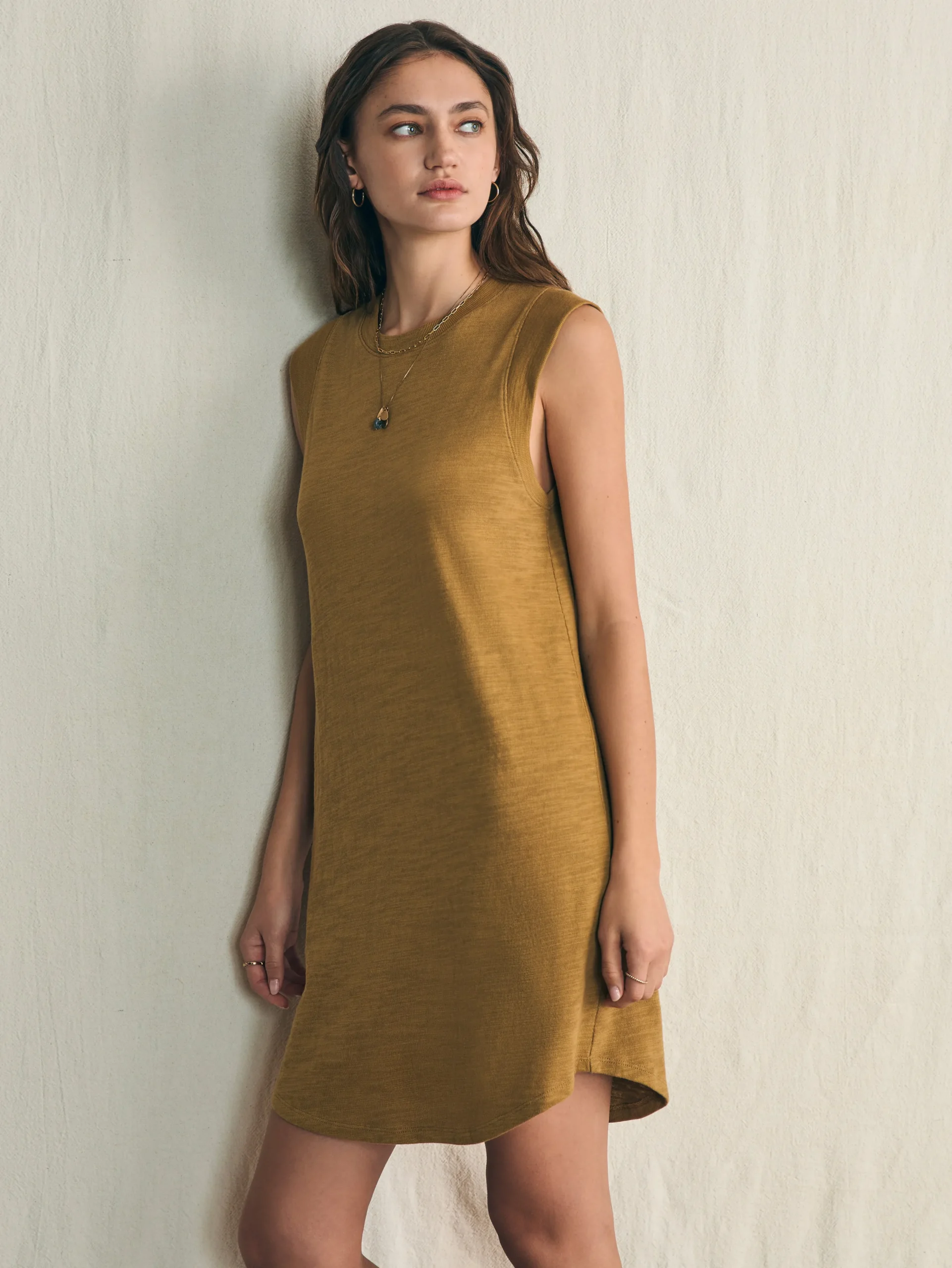 Women Faherty Brand Dresses*Sunwashed Slub Muscle Dress -