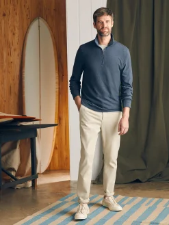 Faherty Brand Hoodies & Sweatshirts|Lounge*Sunwashed Slub Quarter Zip (Tall) -