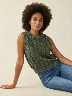 Women Faherty Brand Sweaters*Sunwashed Sweater Vest -