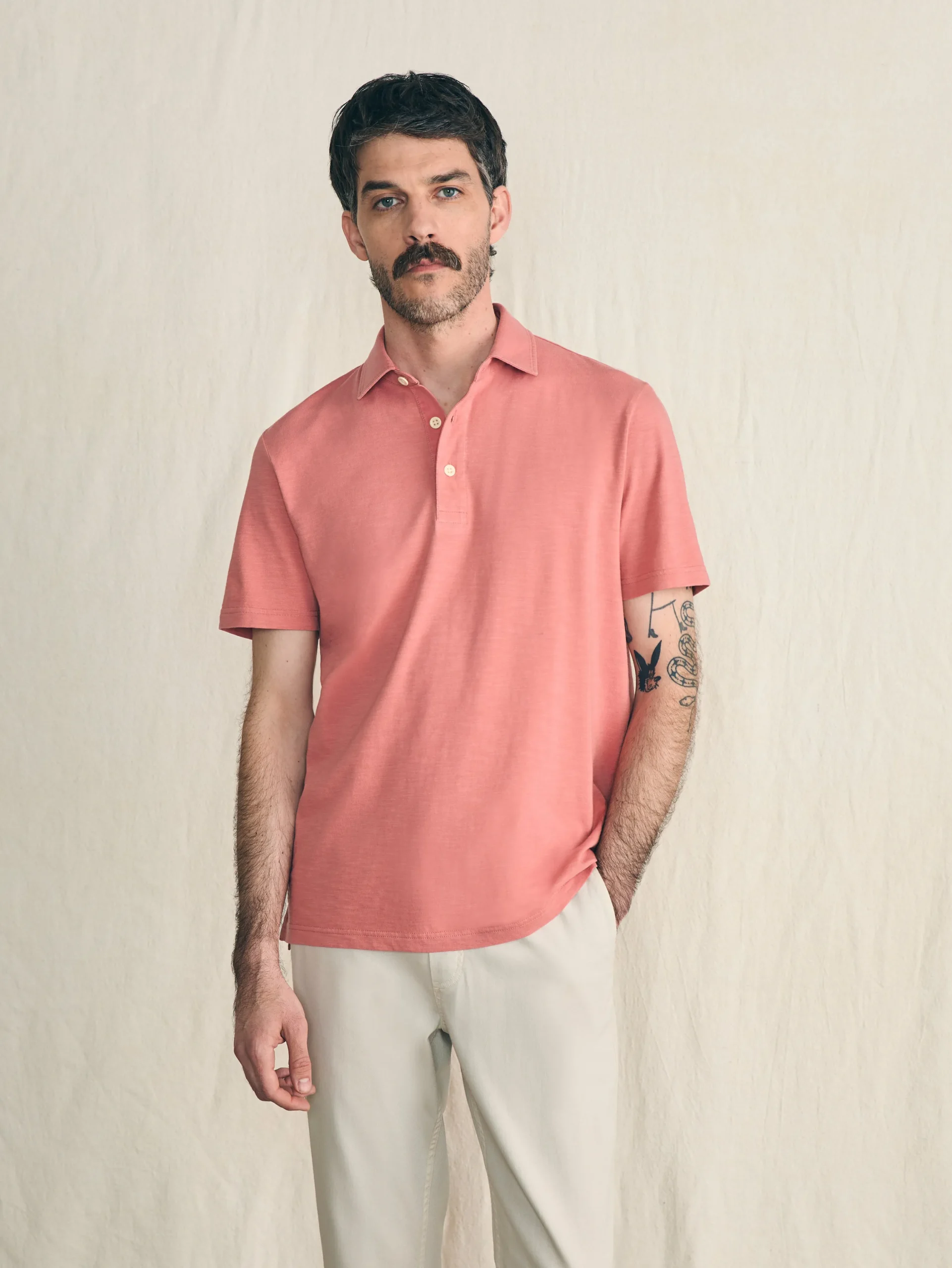 Faherty Brand Polo Shirts|T-Shirts & Henleys*Sunwashed T-Shirt Polo -