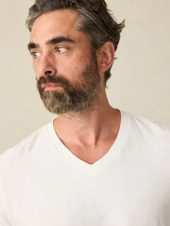 Faherty Brand T-Shirts & Henleys*Sunwashed V-Neck Tee -