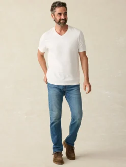 Faherty Brand T-Shirts & Henleys*Sunwashed V-Neck Tee -