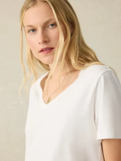 Women Faherty Brand T-Shirts*Sunwashed V-Neck Tee -