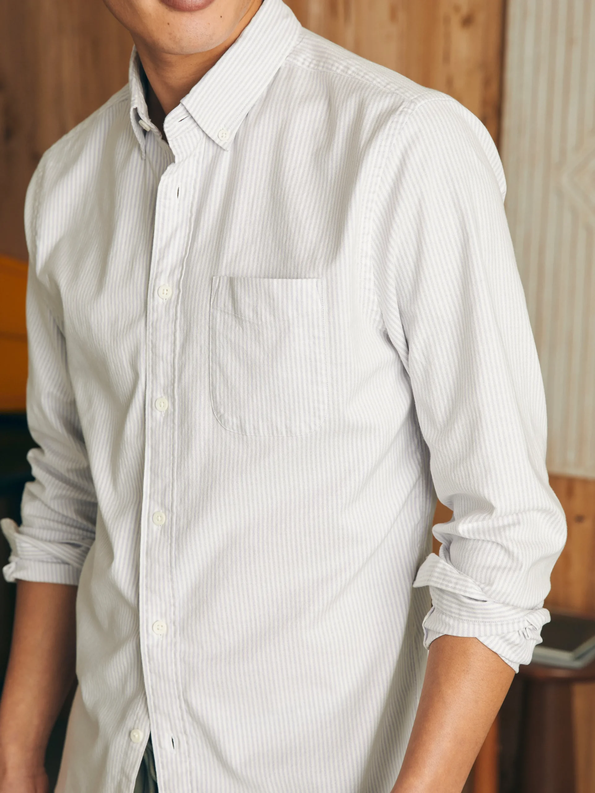 Faherty Brand Shirts*Supima Oxford Shirt -