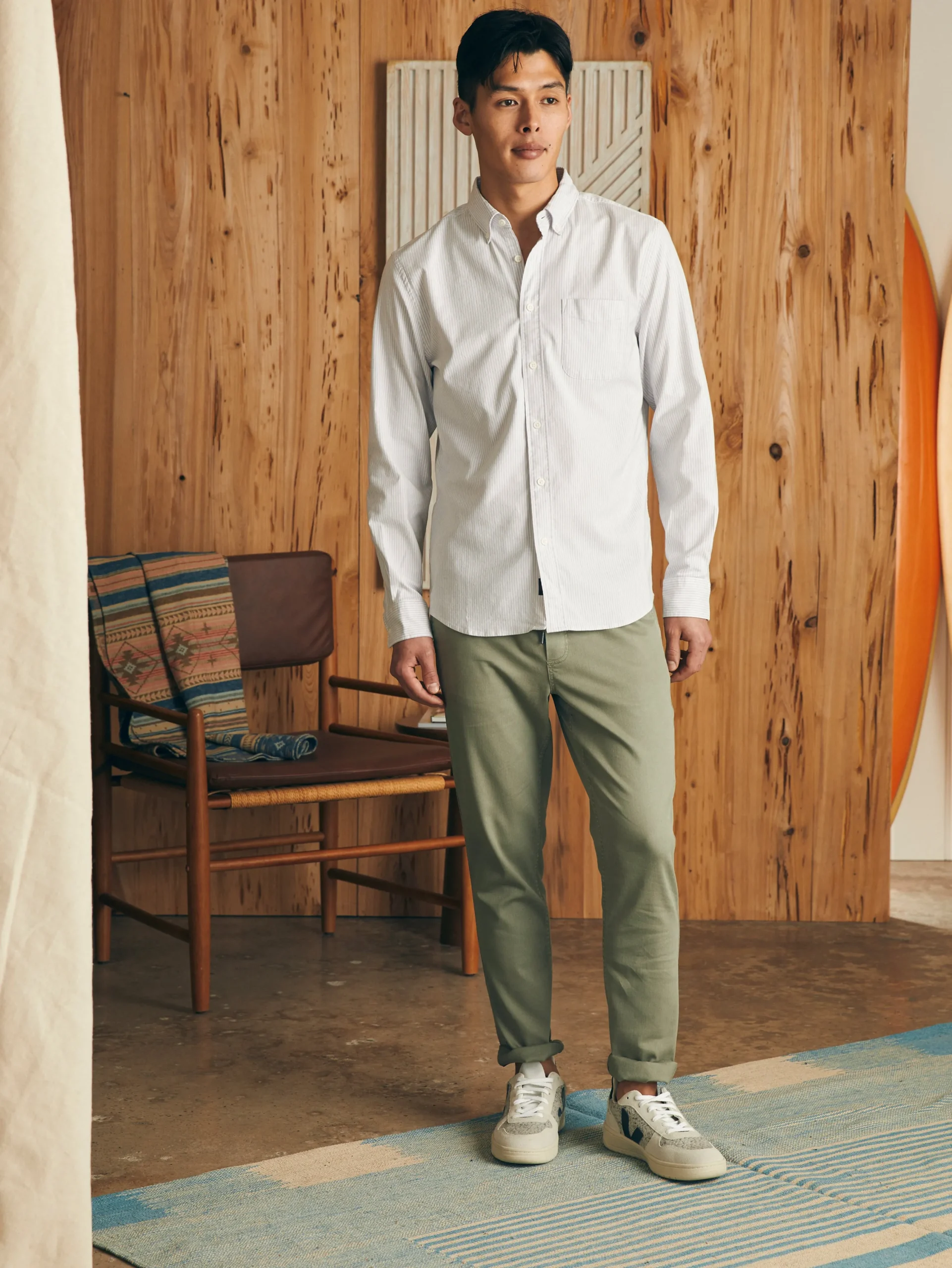 Faherty Brand Shirts*Supima Oxford Shirt -