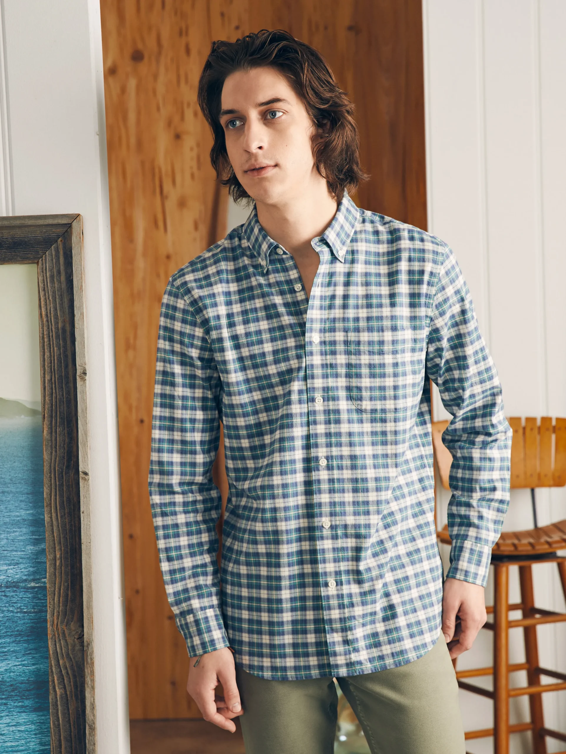 Faherty Brand Shirts*Supima Oxford Shirt -