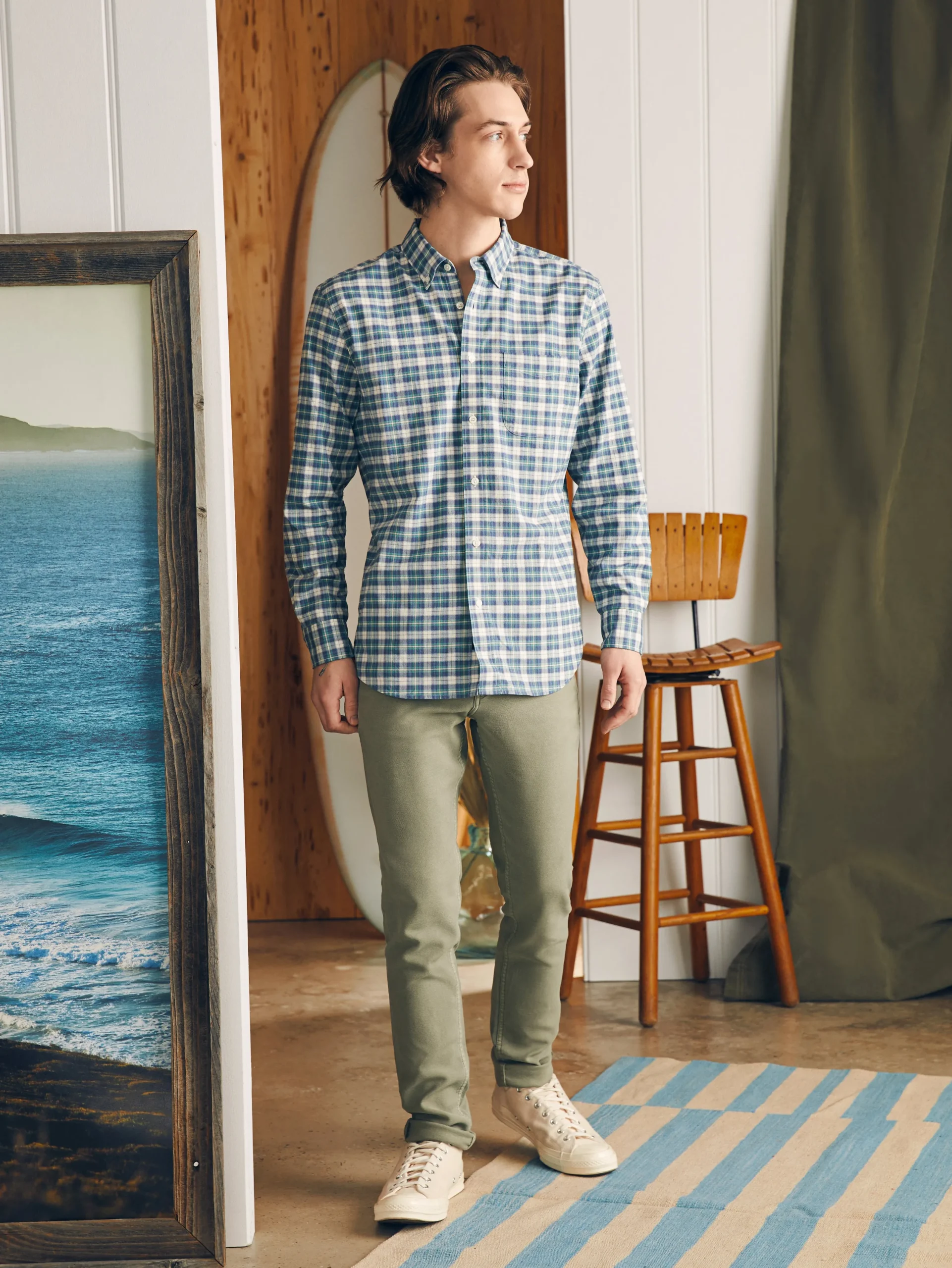 Faherty Brand Shirts*Supima Oxford Shirt -