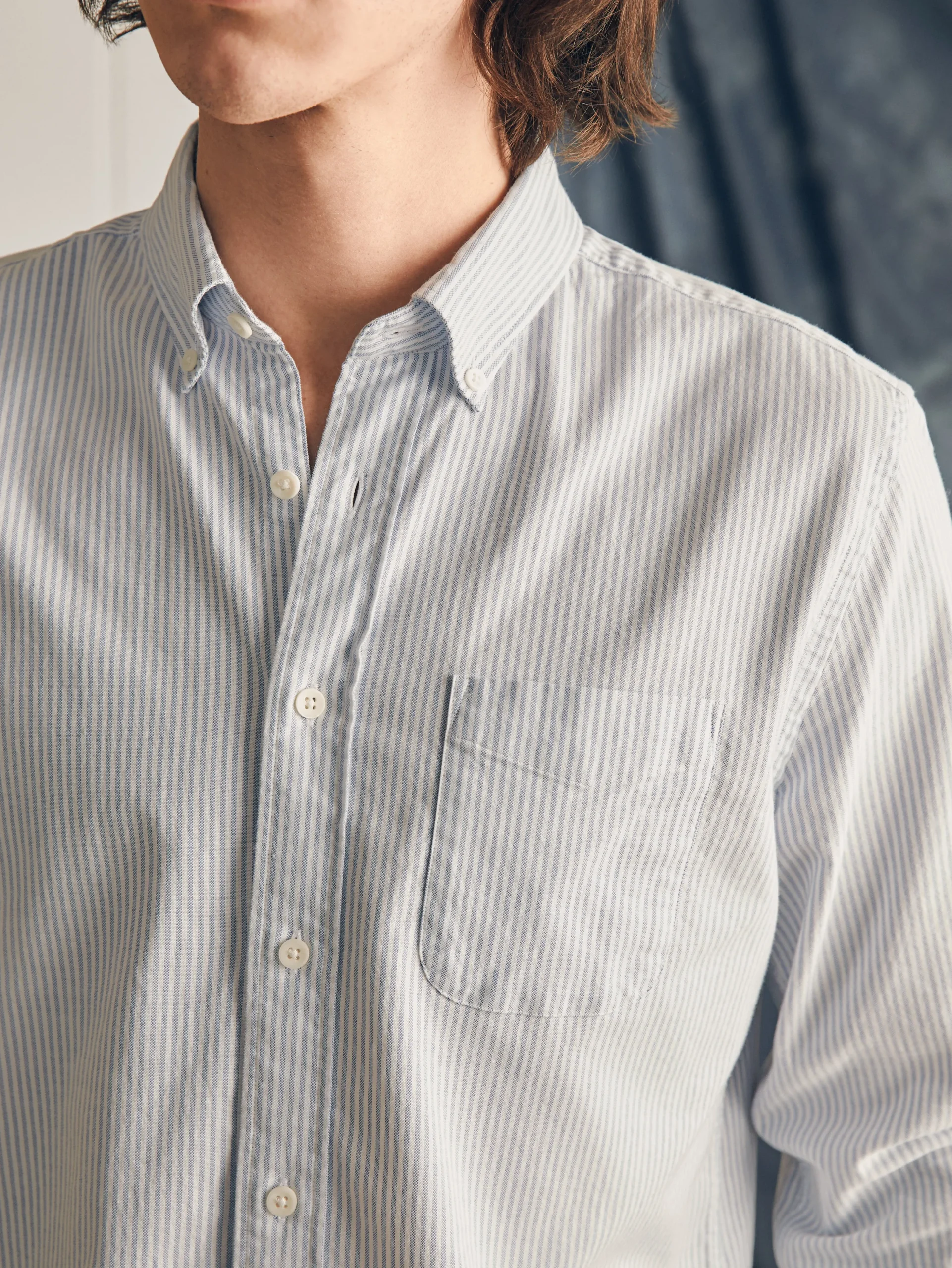 Faherty Brand Shirts*Supima Oxford Shirt (Tall) -