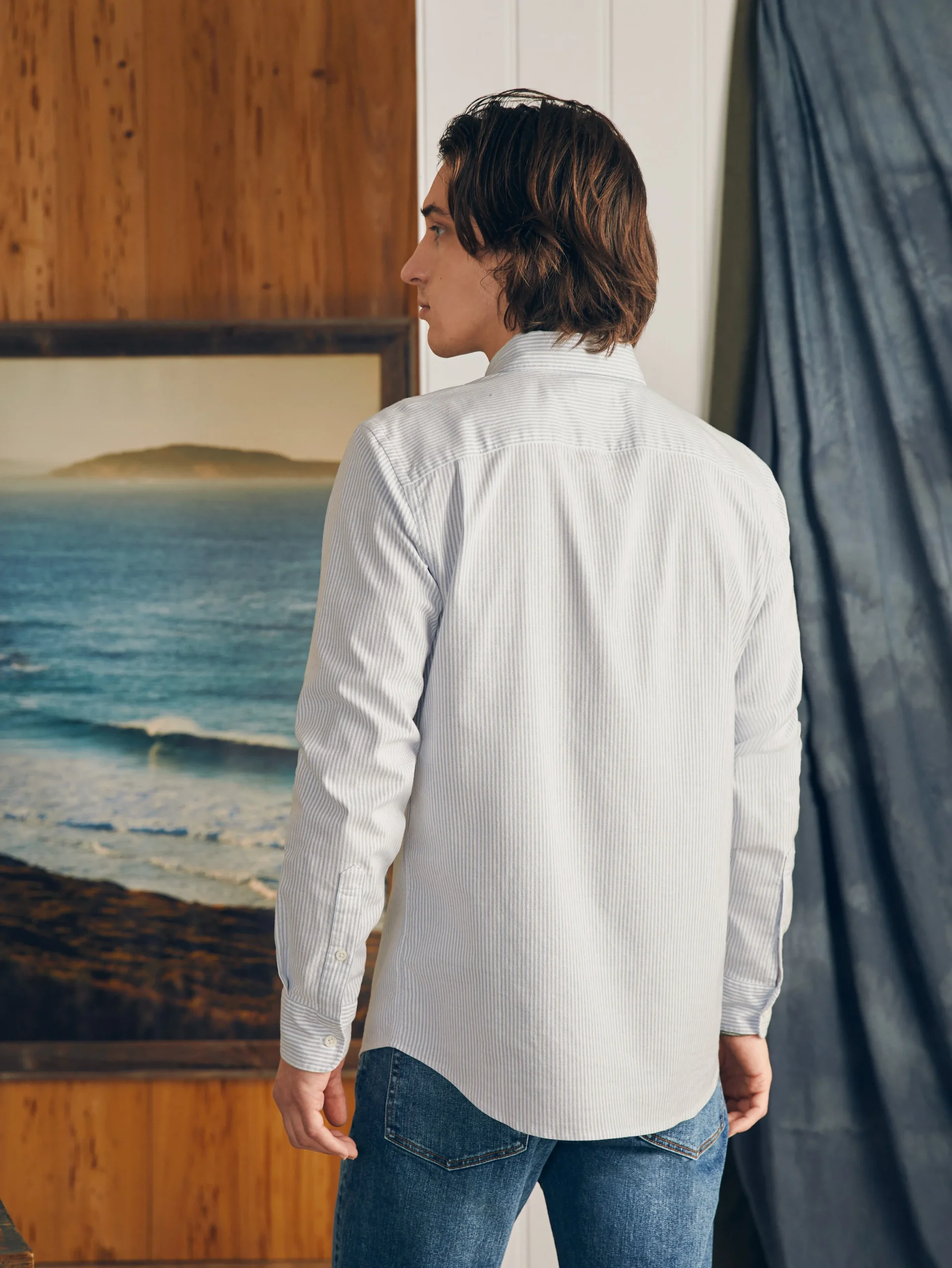 Faherty Brand Shirts*Supima Oxford Shirt (Tall) -