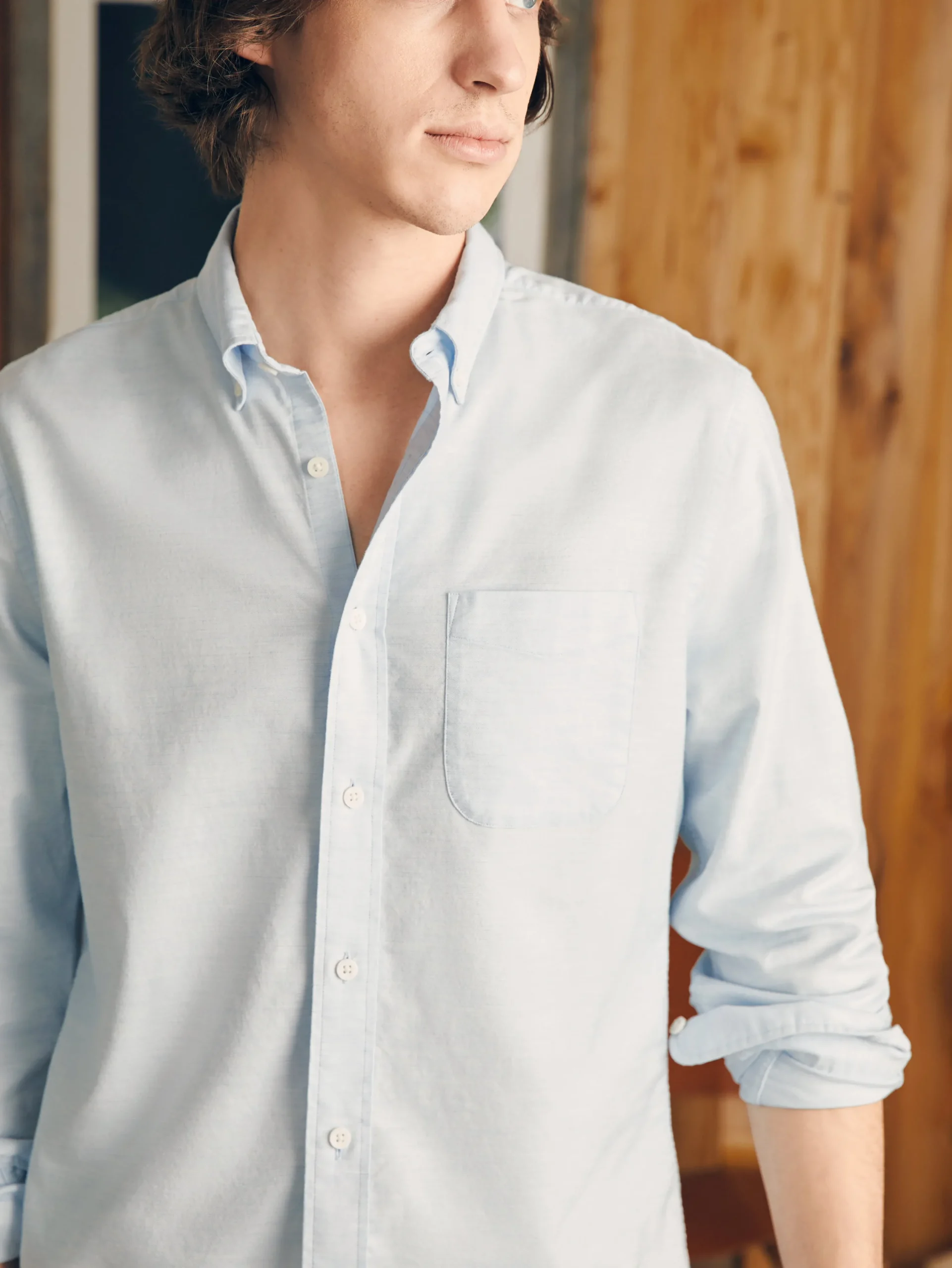 Faherty Brand Shirts*Supima Oxford Shirt (Tall) -