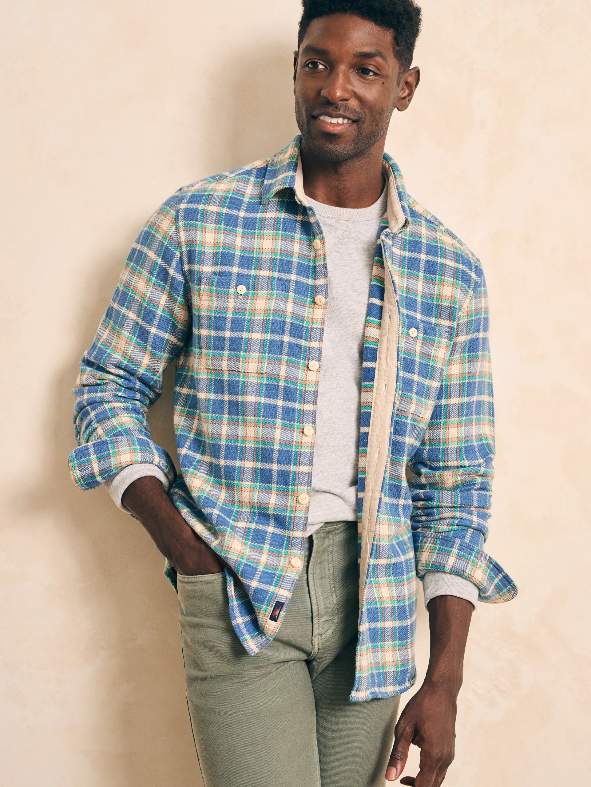Faherty Brand Shirts*Surf Flannel -