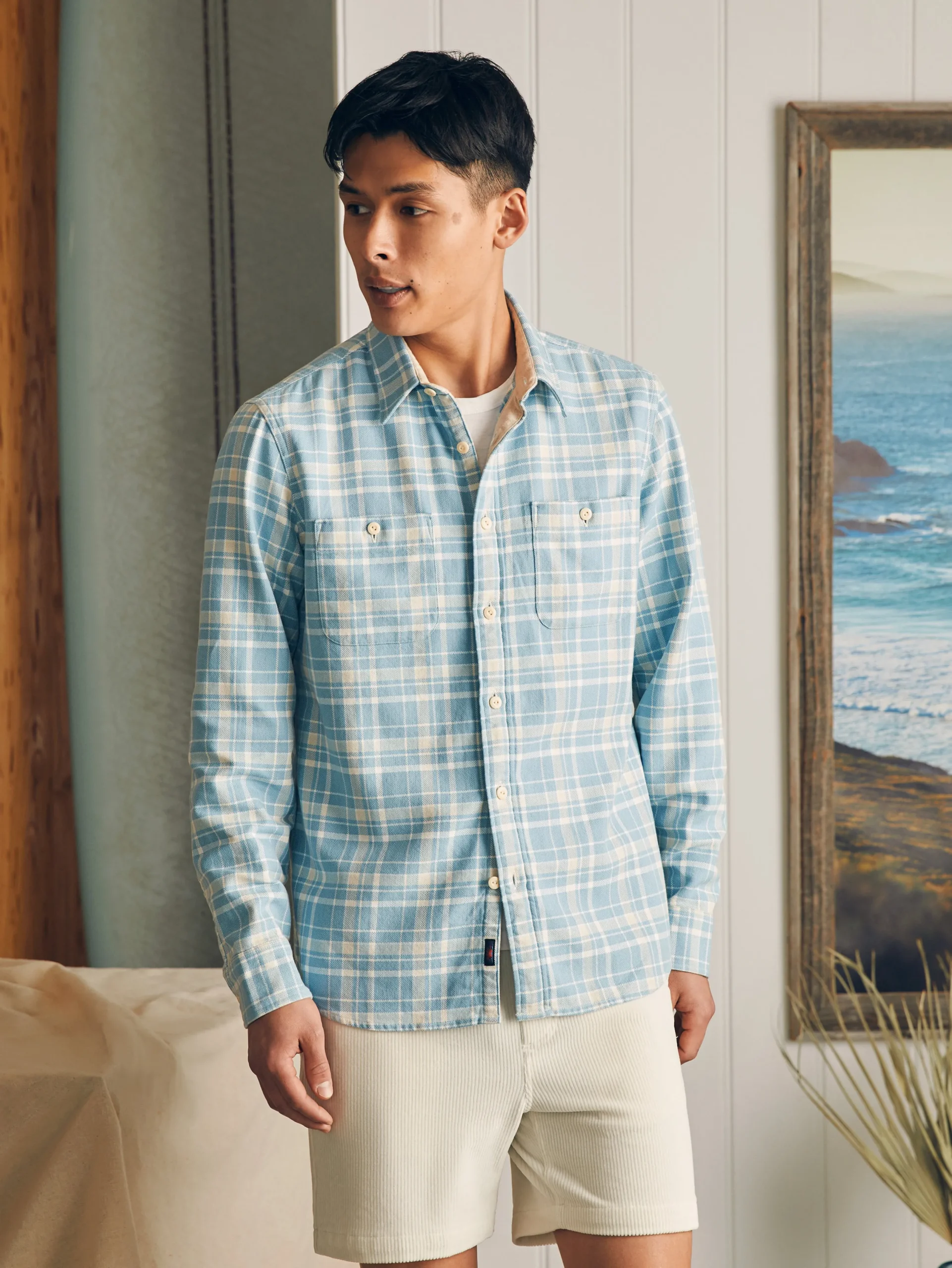 Faherty Brand Shirts*Surf Flannel -