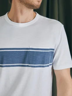 Faherty Brand T-Shirts & Henleys*Surf Stripe Sunwashed Tee (Tall) -