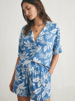 Women Faherty Brand Shirts & Tops*Surfrider Cabana Camp Shirt -