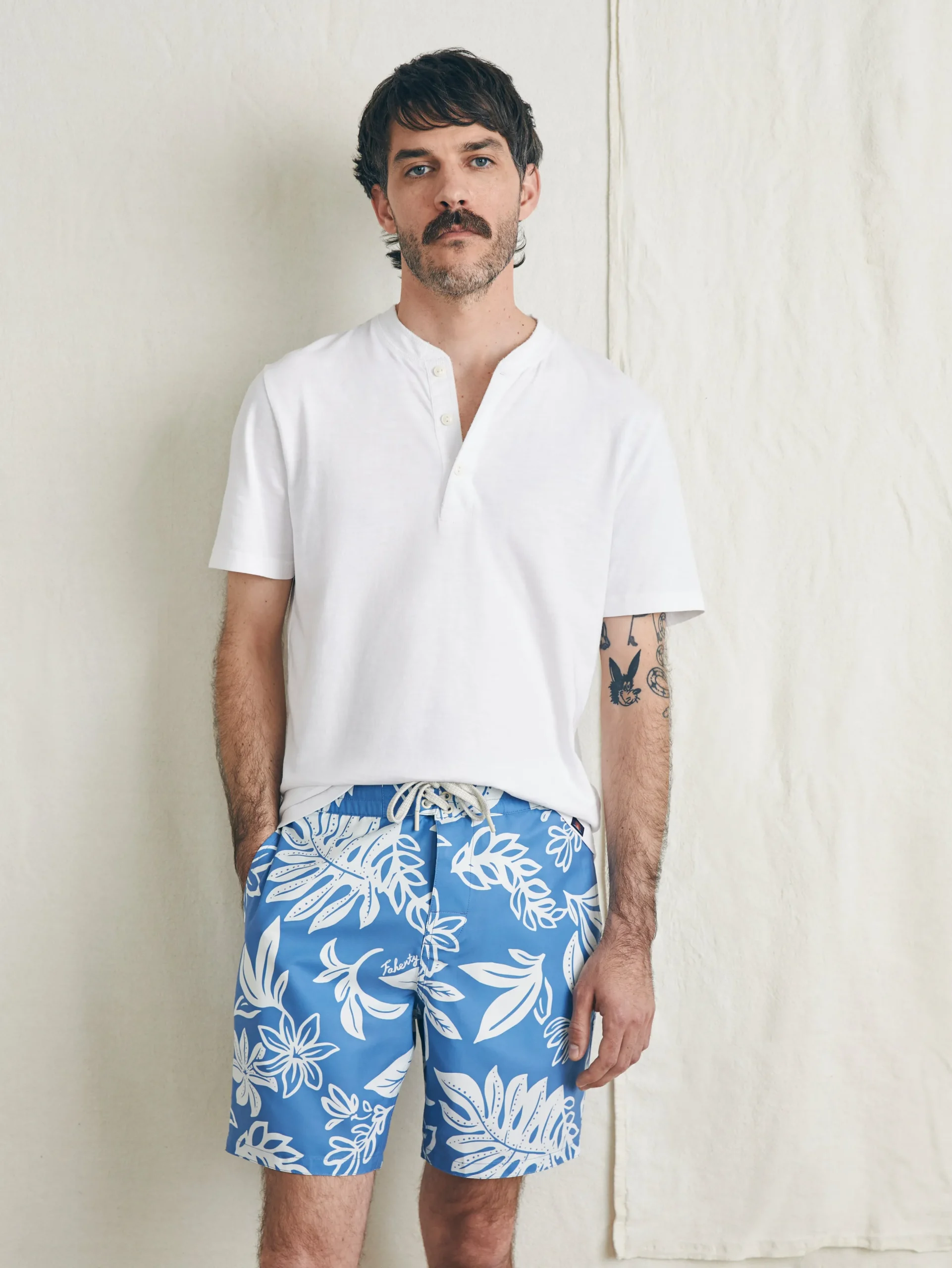 Faherty Brand Swim*Surfrider Sunwashed Boardshort -