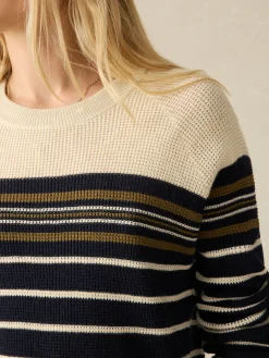 Women Faherty Brand Sweaters*Throwback Crew -