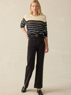 Women Faherty Brand Sweaters*Throwback Crew -