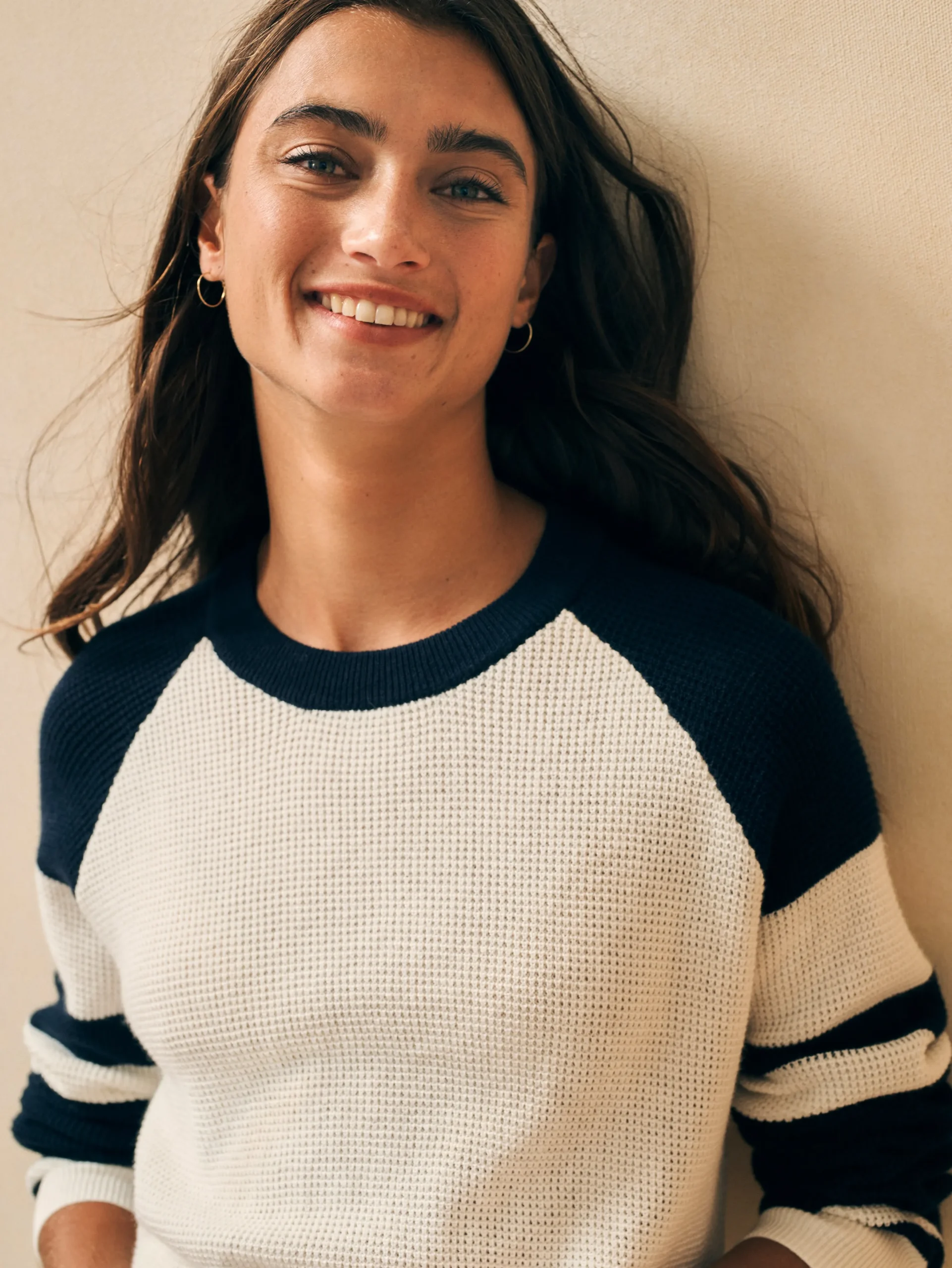 Women Faherty Brand Sweaters*Throwback Crew -