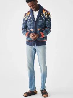 Faherty Brand Sweaters*Thunder Voice Eagle Cardigan -