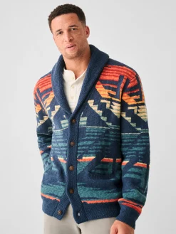 Faherty Brand Sweaters*Thunder Voice Eagle Cardigan -