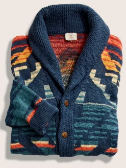 Faherty Brand Sweaters*Thunder Voice Eagle Cardigan -