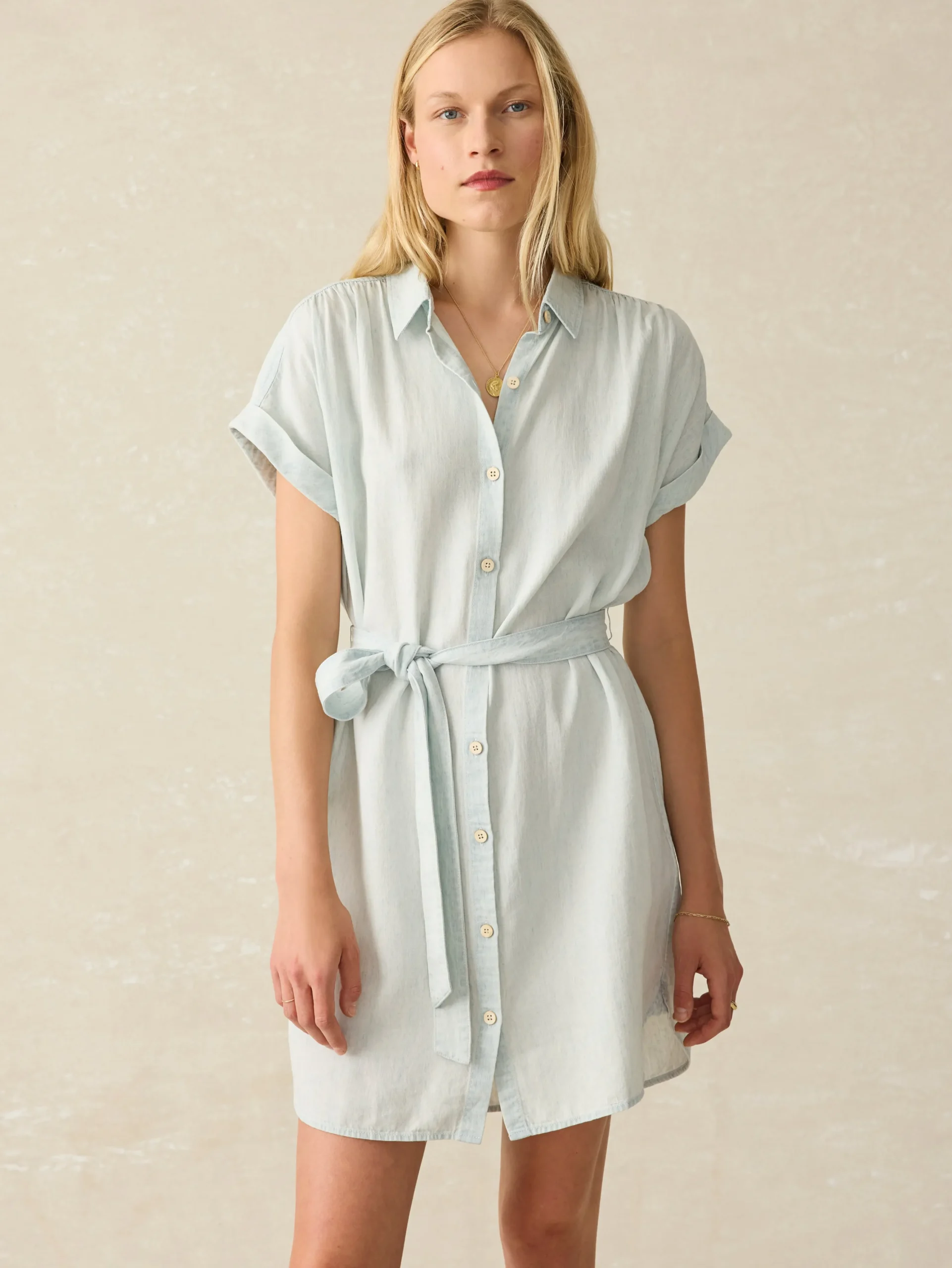 Women Faherty Brand Dresses*Tried & True Breeze Shirtdress -