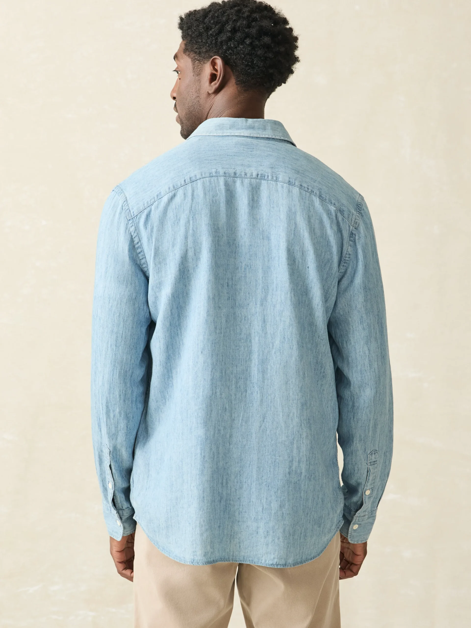 Faherty Brand Shirts*Tried & True Chambray Shirt -