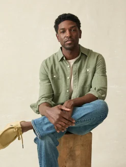 Faherty Brand Shirts*Tried & True Chambray Workshirt -