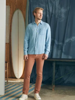 Faherty Brand Shirts*Tried & True Chambray Workshirt -
