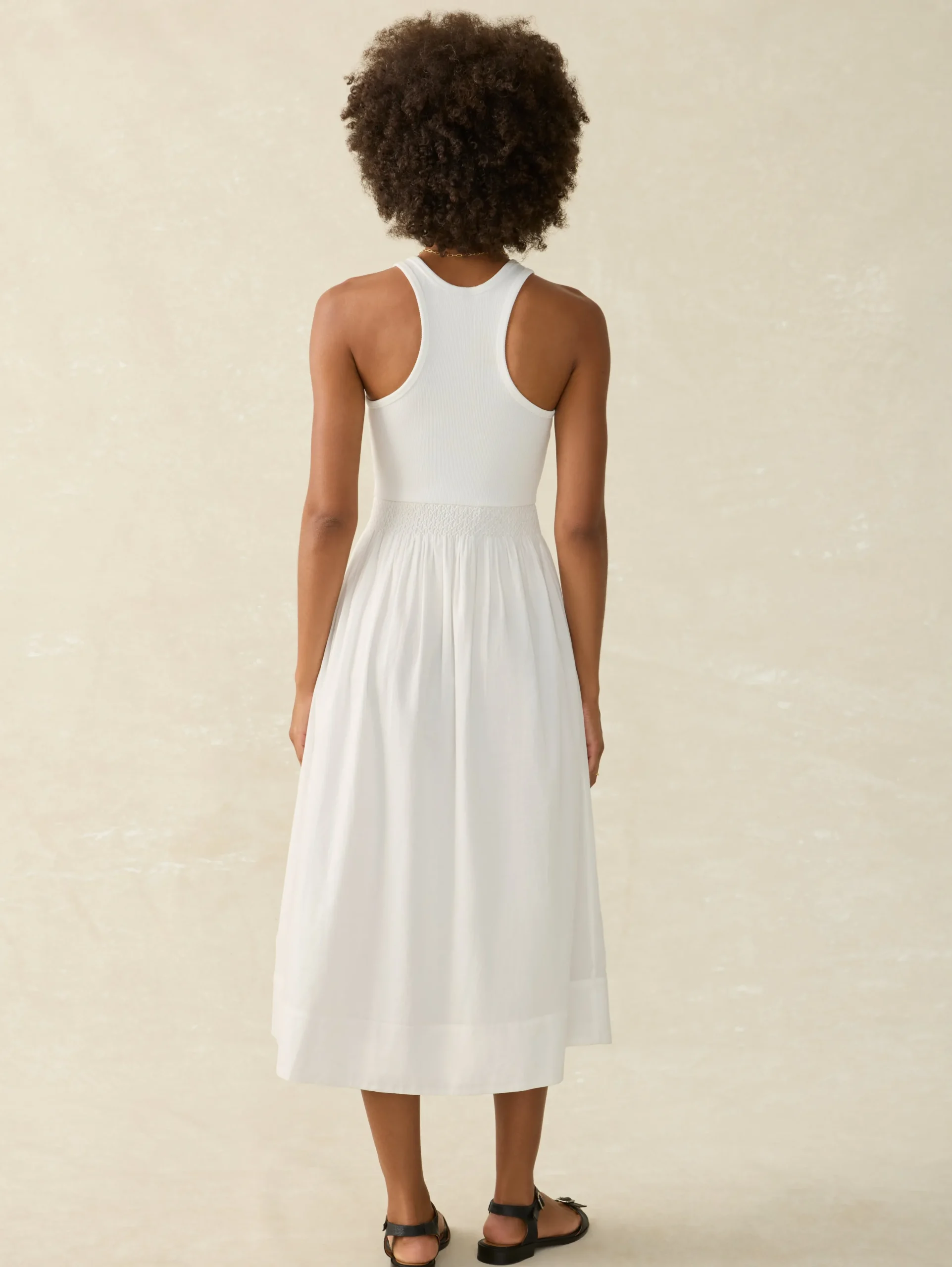 Women Faherty Brand Dresses*Tropical Cotton Ribbed Tank Dress -