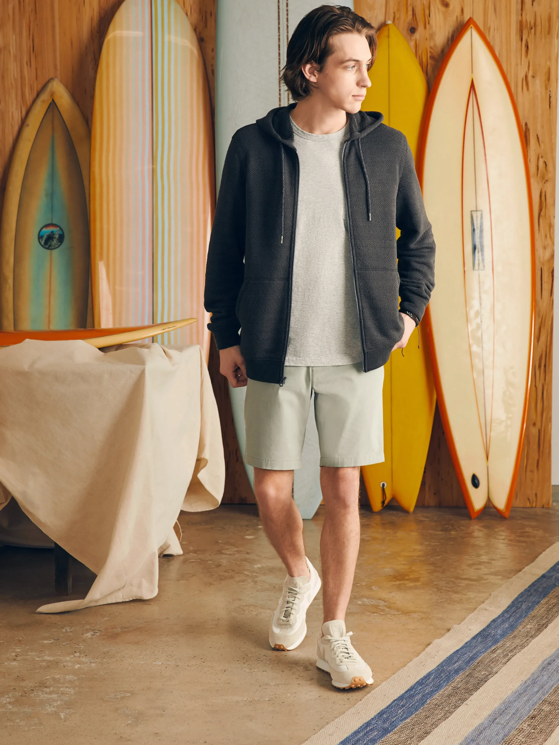 Faherty Brand Hoodies & Sweatshirts|Lounge*Whitewater Full Zip Hoodie -